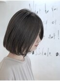 切りっぱなしナチュラルボブ
