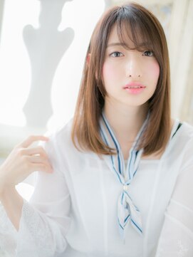 モッズ ヘア 福岡姪浜店(mod's hair) *mod's姪浜*…前下がりサラツヤナチュラルストレートミディd