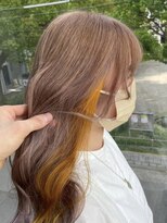 インク サカエ(inq sakae)&nbsp;インナーカラー×オレンジ