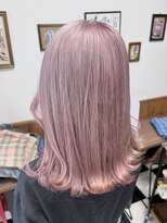 ヘアーデザインサロン スワッグ(Hair design salon SWAG) white pink