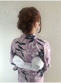 サイド 編み込み シニヨン スタイル ヘアアレンジ