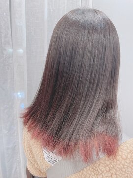 ミラレスカ 栄(MIRA RESCA) 裾カラーピンク