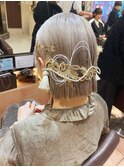 成人式　卒業式　ヘアセット　ヘアアレンジ　水引　ボブ