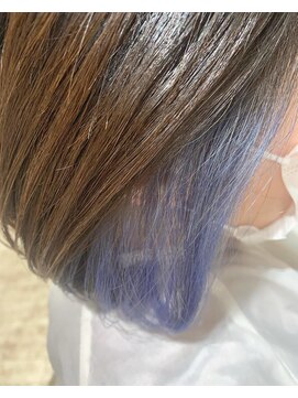 RC インナーカラー/バイカラー/ブルーサファイア/ボブ