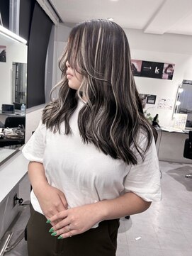 キング 梅田(K!ng) 【梅田】ハイライトカラーホワイトハイライト髪質改善