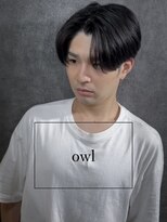 アウル 心斎橋(owl)&nbsp;センターパート×ハンサムショート×ダウンパーマ