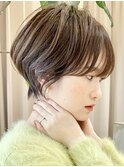 calna by ELMO/ショートボブ/ハンサムショート/丸みショート