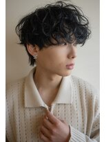 ミラバイグリーン(Mira by green)&nbsp;波巻きパーマツイストパーマスパイラルパーマメンズマッシュ