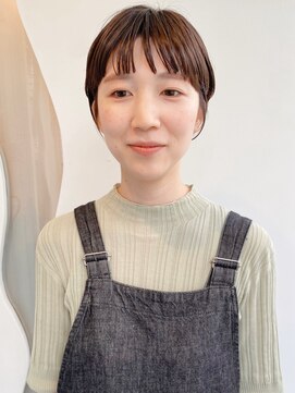 モリオ フロム ロンドン 大宮2号店(morio from London) 【なかじま ひびき】ワイドバングマッシュショート