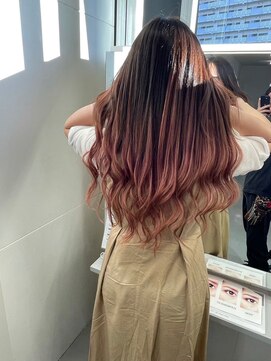 キング 高槻(K!ng) ハイライトカラーミルクティーベージュケアブリーチダブルカラー