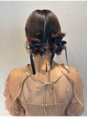 ツインのリボンアレンジ