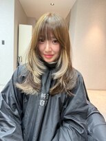 天神美容室&nbsp;【KASUMI天神美容室】デザインカラー×ロングレイヤーカット