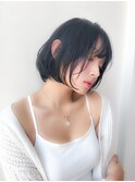 大人ボブ＆顔周りレイヤー/小顔見せ/ショートボブ/レイヤー