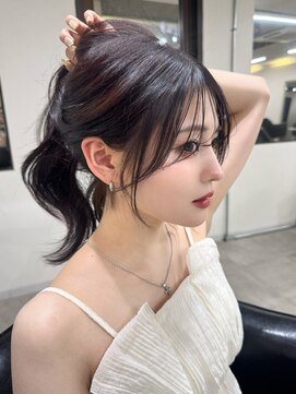 クレム 博多駅店(ChLem) 顔まわりレイヤー 艶カラー 暗髪 韓国風 髪質改善 福岡美容室