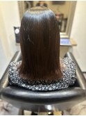 切りっぱなしロングボブ