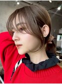 横顔が綺麗に見える 顔まわりレイヤーカット