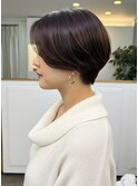 大人ショートボブ/ハンサムショート/前髪なし/20代30代40代