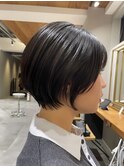 30代40代　大人可愛い丸みショート【SPICE AVEDA岡部】