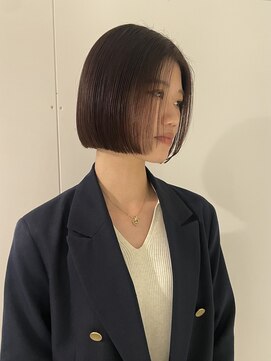 ヘアーアイストゥーレ(HAIR ICI TRE) ミニボブぷつっとカット似合わせカットイメチェン髪質改善