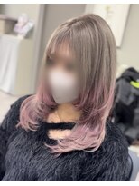 アーチフォーヘア 心斎橋店(a-rch for hair)&nbsp;柔らかピンクカラー