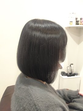 ヘアー グリーン(hair green) 30代40代50代/ツヤ髪ボブ/黒髪ボブ/前下りボブ