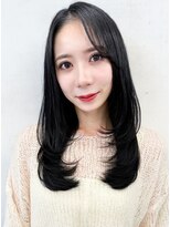 Lunohair髪質改善/縮毛矯正/白髪染め/トリートメント/レイヤー【4/1OPEN(予定)】 髪質改善×レイヤーカット×スモーキーグレーでクールな艶感ヘア