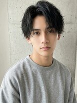 カバーヘア ブリス 川口(COVER HAIR bliss)&nbsp;ナチュラルアップバングソフトツイストパーマA12川口20代30代