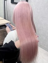ロウル 池袋(LOWRL)&nbsp;ミルクティーブロンド/ダークブルー/デジタルパーマ/池袋