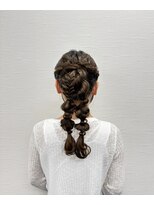 京都ヘアセット着付け専門サロン 夢館 五条店(yumeyakata)&nbsp;ツイン編みおろし