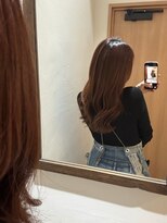 アトレ 福岡大名店(attrait)&nbsp;ツヤのあるブラウンロング×丁寧なカット
