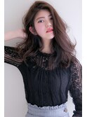 外国人風透け感☆ふわくしゅセミロング