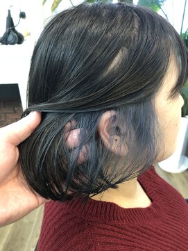 アメリ(Ameri) -Ameri-ミニボブ　×  ブルーブラック　×   インナーネイビー