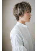 外国人風ハイライトカラー小顔マッシュヘアY上尾10代20代30代