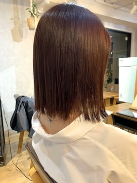 ヴィップルーム(viproom) フェミニンボブ☆ブリーチ無しカラー