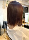 フェミニンボブ☆ブリーチ無しカラー