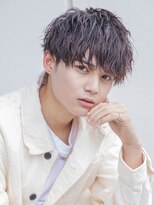 小久保style☆2wayバングフェザーバングプラチナベージュウルフ