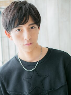 モッズヘア メン 上尾東口店(mod's hair men) 七三分け斜めバングスマート黒髪マッシュパーマT上尾