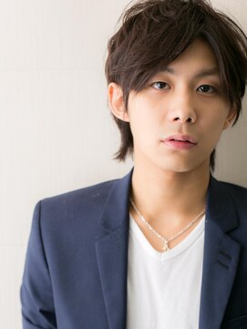 モッズヘア メン 南越谷南口店(mod's hair men) 長め前髪とでアッシュオリーブで軽いウルフショートS南越谷