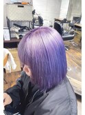 ハイトーンラベンダーカラー高知美容院10代20代