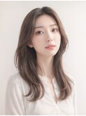 20代30代40代◎前髪なし/ワンカールロングヘア