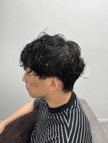 アウラヘアーサロン(aura hair salon)&nbsp;【緩め】メンズウルフ×ナチュラルパーマ
