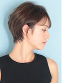 40代50代小顔前髪イメチェンアンブレラカラーショート