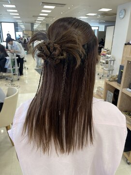 ケンジ 平塚ラスカ店(KENJE) 結婚式ヘア/ポニーテールアレンジ/平塚アレンジ/お呼ばれヘア