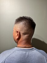 スタンドバーバー 柏(STAND BARBER)&nbsp;ベリーショート/ダークアッシュ/ニュアンスパーマ/韓国マッシュ