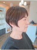 30代/40代/50代/刈り上げショートカット/大人ショートカット