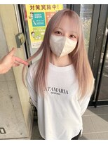 ガルボ ヘアー(garbo hair) #ハイトーン#ホワイトカラー#10代#20代#高知