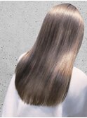 透明感♪髪質改善カラー小顔艶感ミルクティーベージュ 