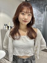 オグジュアリー 表参道(aux.)&nbsp;ロングレイヤー×オレンジブラウン