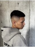 MEN'S/クロップ×フェード/黒髪/漢髪/短髪