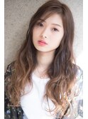 ラベンダーミルクティー刈り上げマッシュショートくすみベージュ